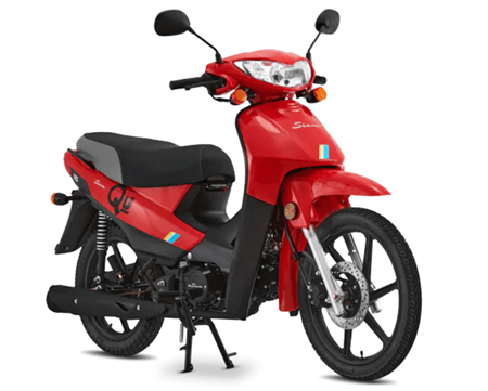 Moto SIAM QU 110 BASE RAYOS 107 cc  Freno Tambor Rojo